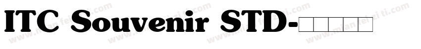 ITC Souvenir STD字体转换